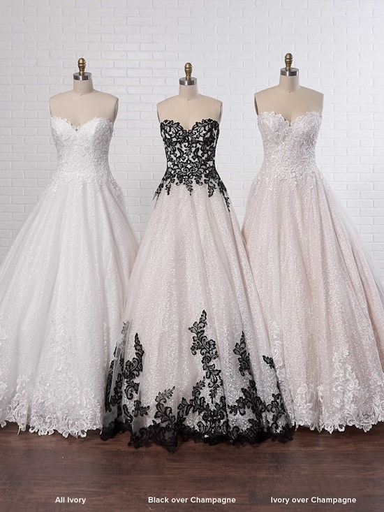 Tristyn Black Lace Ball Gown Wedding Dress