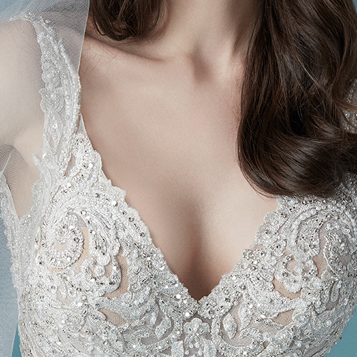 Maggie Sottero Taylor 20MS202 Neckline