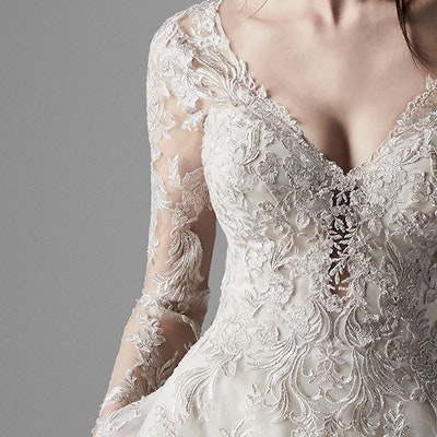 Vincent Chic Long Sleeve Ball Gown Wedding Dress | Sottero and Midgley