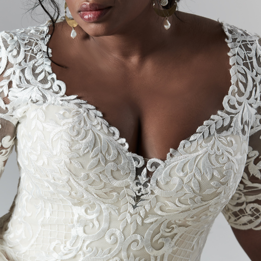 Sottero and Midgley River Lynette Dawn 9SC841ACMC Neckline