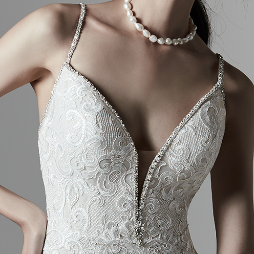 Sottero and Midgley Christina 9SS918 Neckline