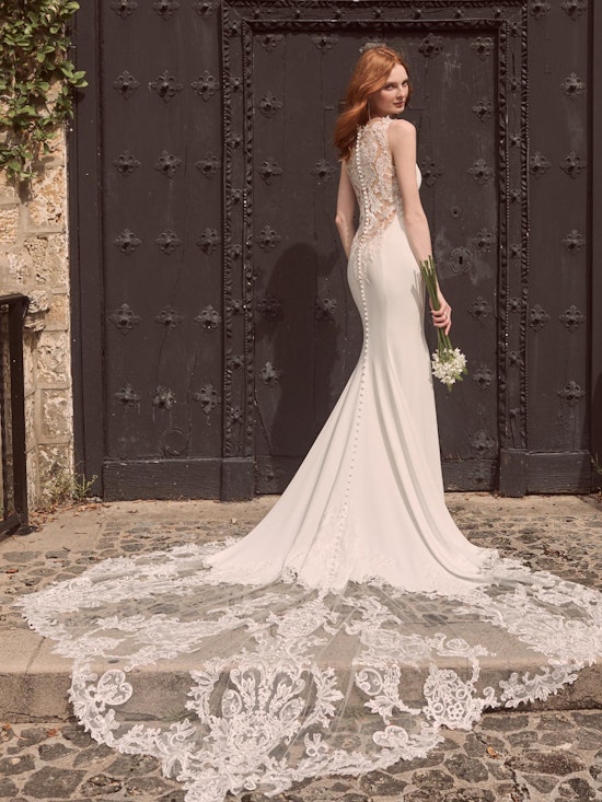 Maggie Sottero Alyssa Modern Crepe Wedding Gown 21MW352 Main