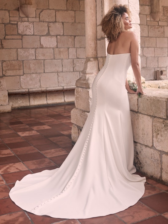 Maggie Sottero Bayler Minimalist Strapless Sheath Bridal Dress 21MC432 Alt1