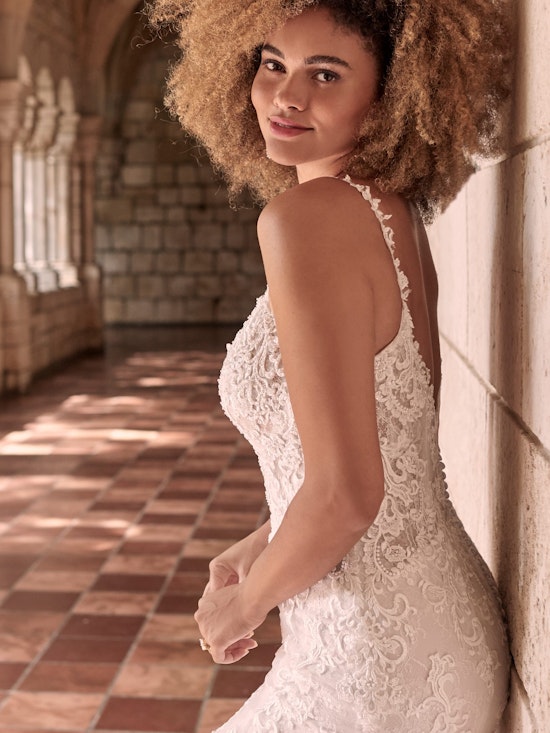 Maggie Sottero Farrah Beaded Lace Sheath Bridal Dress 21MT390 Alt2
