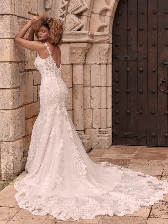 Maggie Sottero Farrah Beaded Lace Sheath Bridal Dress 21MT390 Alt5