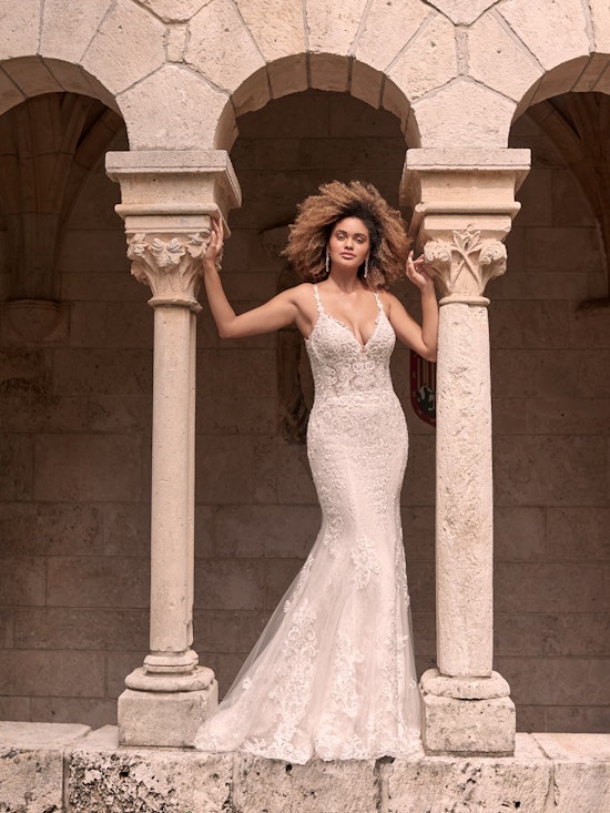 Maggie Sottero Farrah Beaded Lace Sheath Bridal Dress 21MT390 Alt7