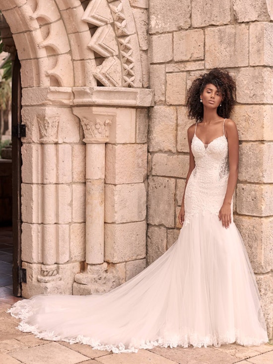 Maggie Sottero Halle Beaded Lace Mermaid Wedding Gown 21MC385 Alt4