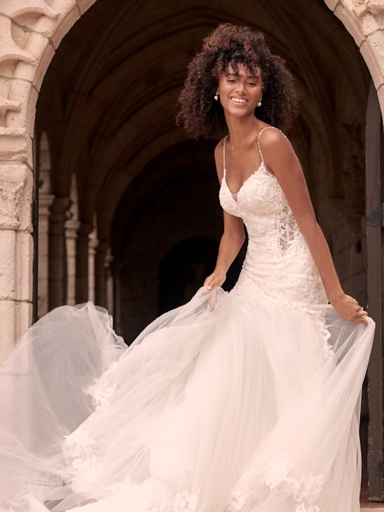 Maggie Sottero Halle Beaded Lace Mermaid Wedding Gown 21MC385 Alt5