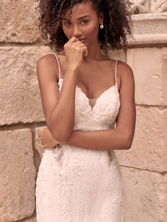 Maggie Sottero Halle Beaded Lace Mermaid Wedding Gown 21MC385 Alt7
