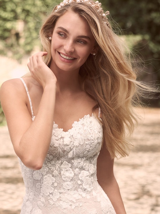 Maggie Sottero Joelle Floral Fit-and-Flare Bridal Gown 21MW358 Alt3