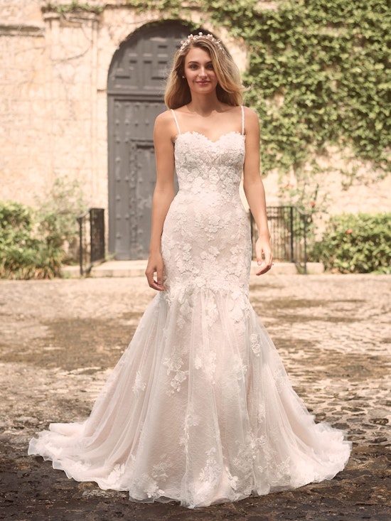 Maggie Sottero Joelle Floral Fit-and-Flare Bridal Gown 21MW358 Alt4