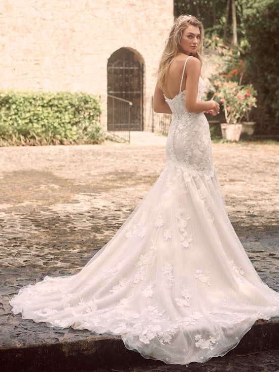 Maggie Sottero Joelle Floral Fit-and-Flare Bridal Gown 21MW358 Alt5