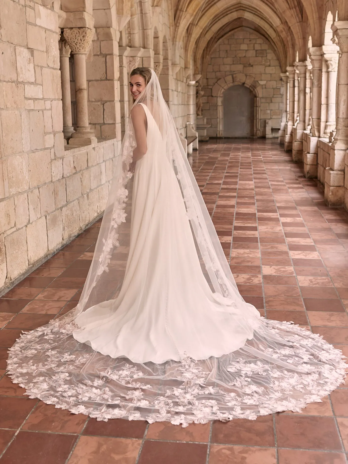 Maggie Sottero Josephine Minimalist Crepe A-line Wedding Dress 21MW374 Alt6