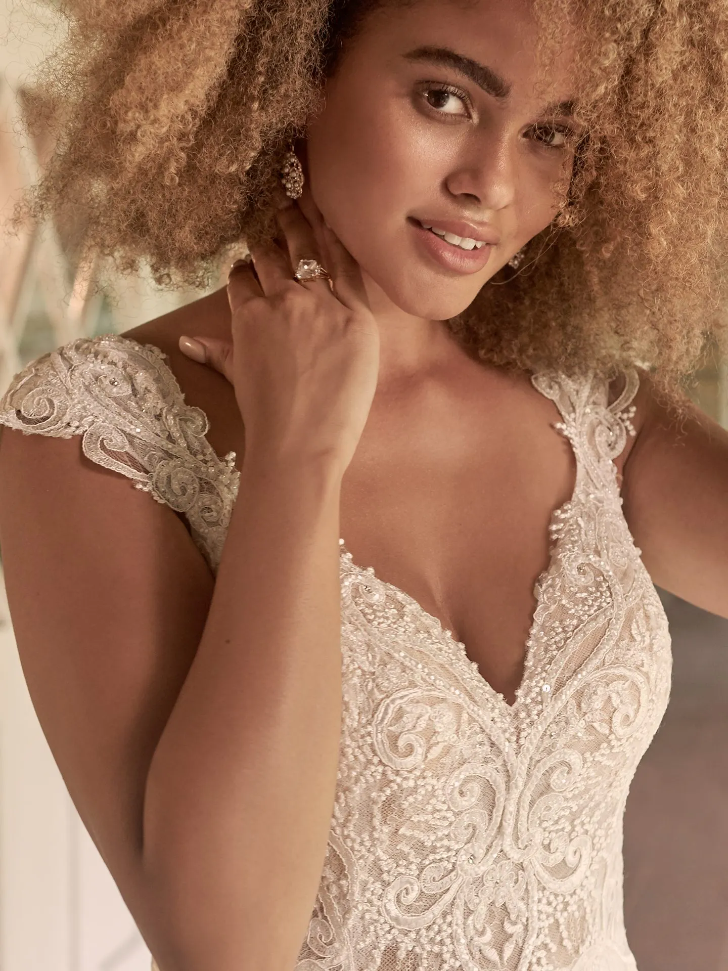 Maggie Sottero June Cap-Sleeve Chiffon Bridal Gown 21MT378 Alt2