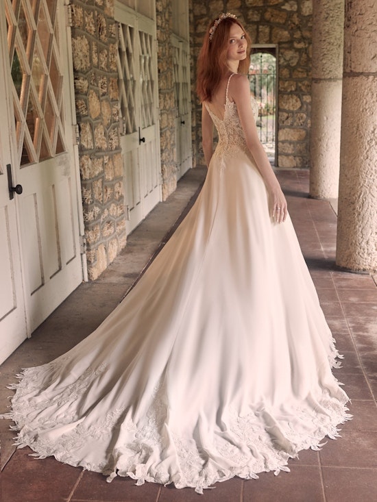 Maggie Sottero Livvy Lightweight Chiffon A-line Wedding Gown 21MC427 Alt4