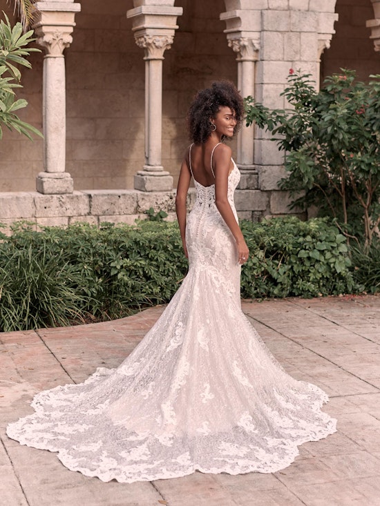 Maggie Sottero Tuscany-Royale Sparkly Lace Sheath Bridal Dress 21MS347 Alt3