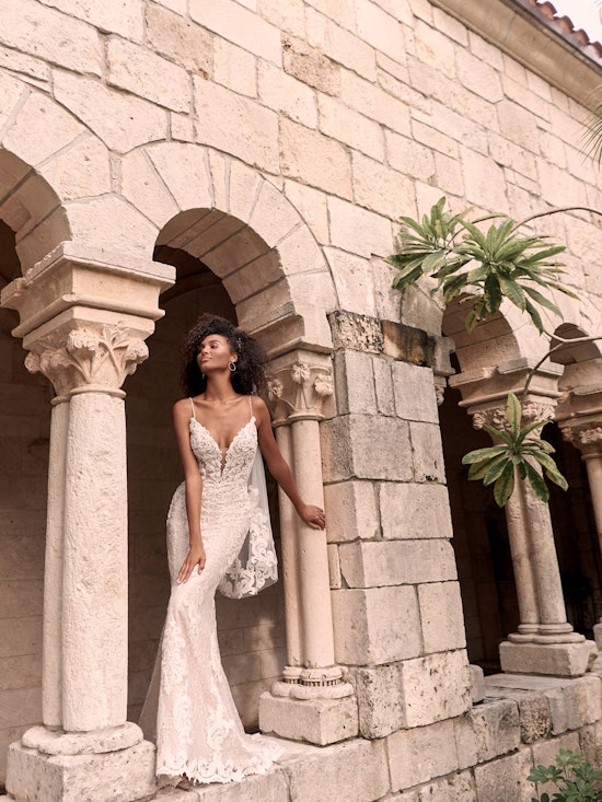 Maggie Sottero Tuscany-Royale Sparkly Lace Sheath Bridal Dress 21MS347 Alt4