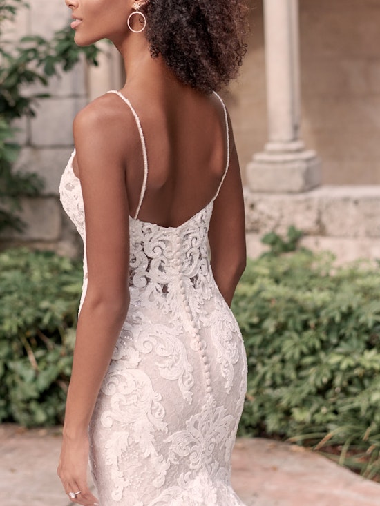 Maggie Sottero Tuscany-Royale Sparkly Lace Sheath Bridal Dress 21MS347 Alt8