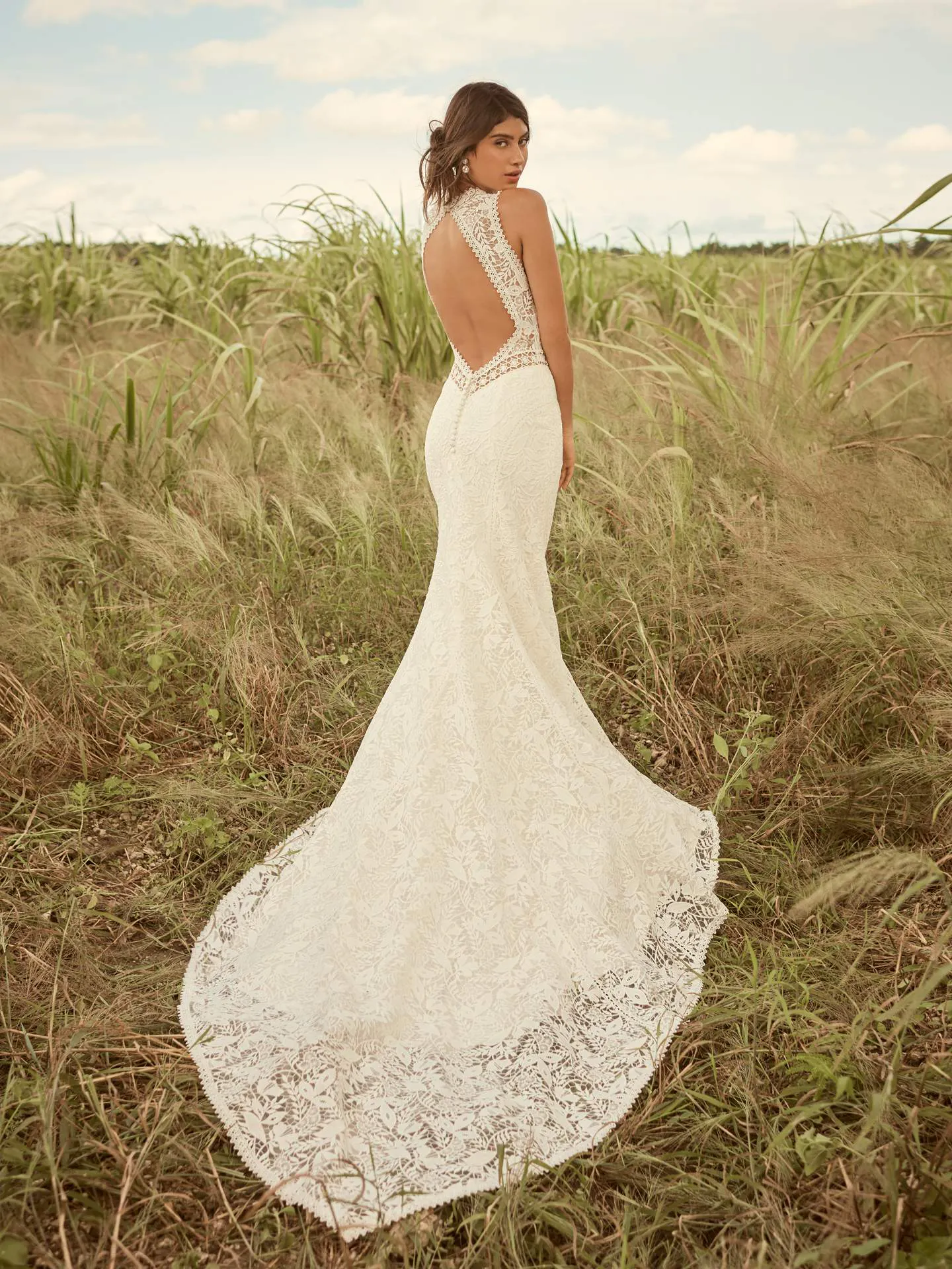 Rebecca Ingram Belinda Unique Keyhole Back Bridal Gown 21RK343 Alt3