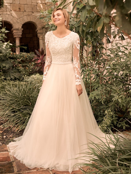 Rebecca Ingram Carrie-Leigh Modest Long Sleeve Princess Wedding Gown 21RS346 Alt1
