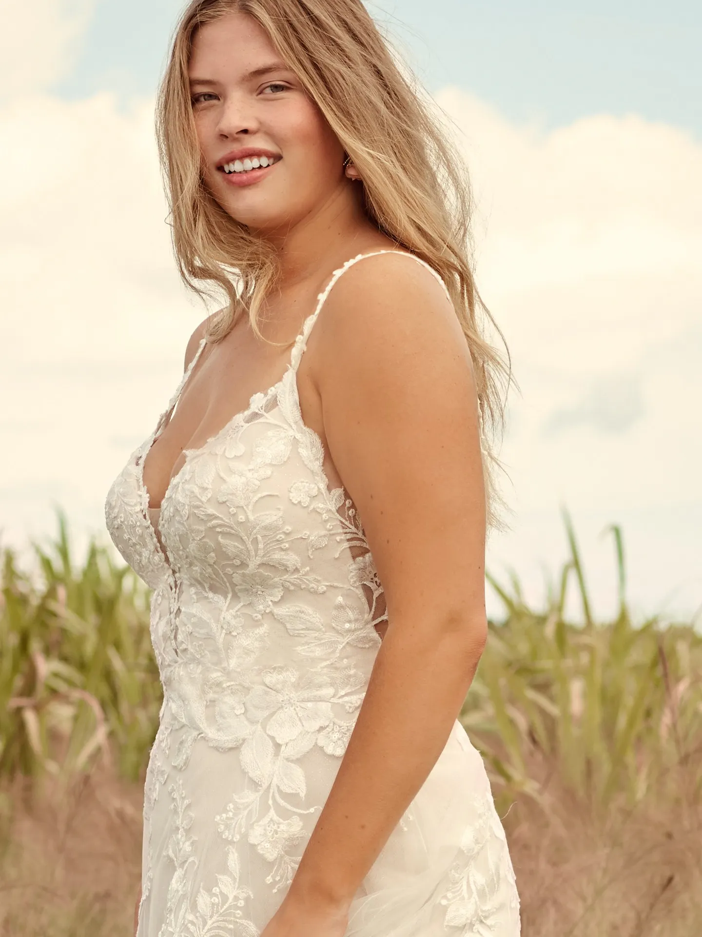 Rebecca Ingram Ellen Nature-Inspired Ball Gown Wedding Dress 21RC393 Alt4
