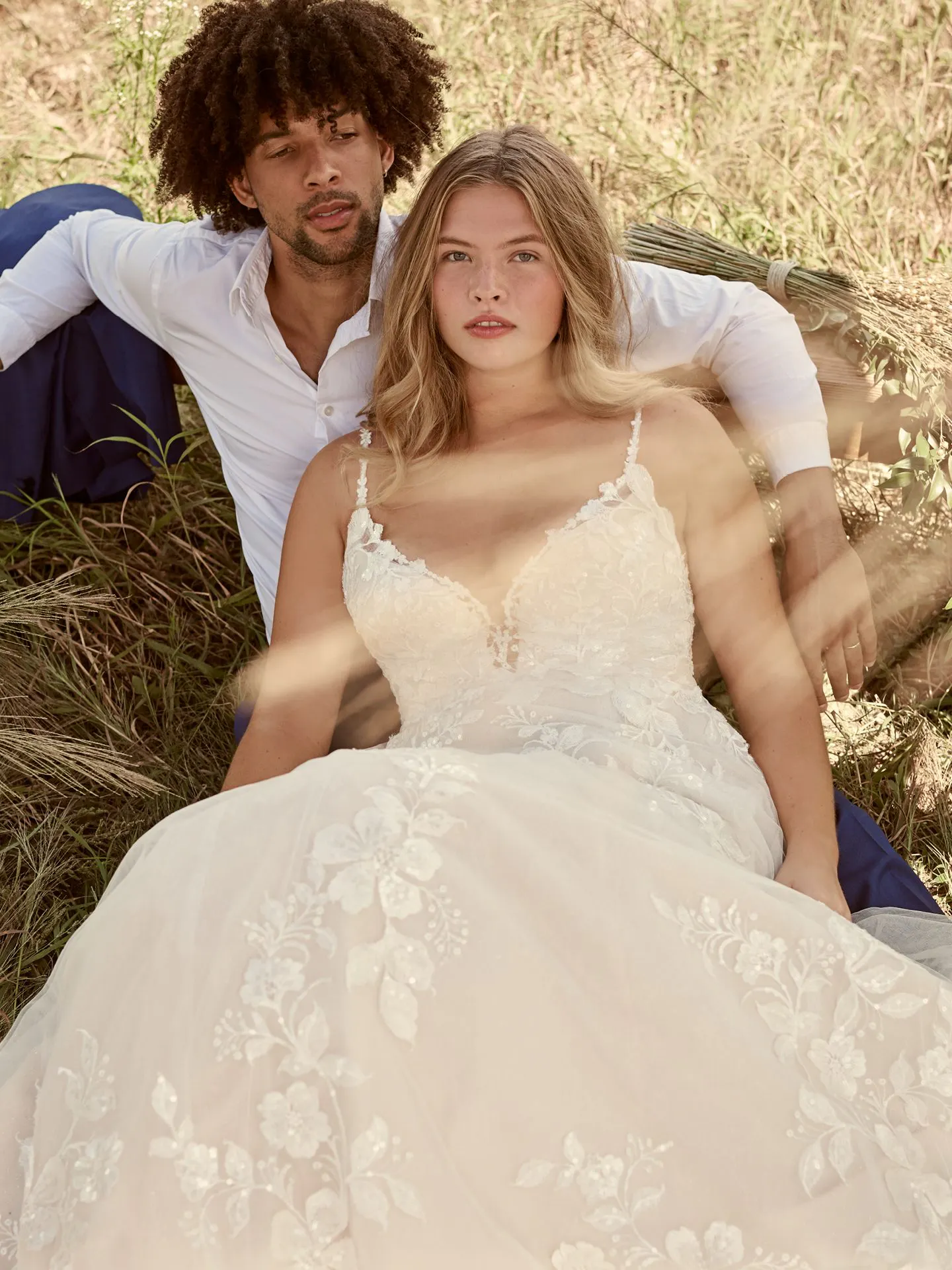 Rebecca Ingram Ellen Nature-Inspired Ball Gown Wedding Dress 21RC393 Main