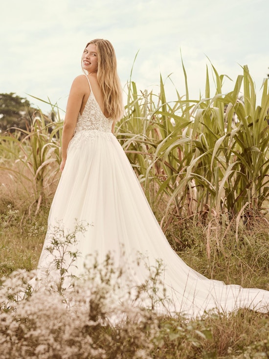 Rebecca Ingram Holly Simple Boho A-line Bridal Gown 21RK389 Alt3
