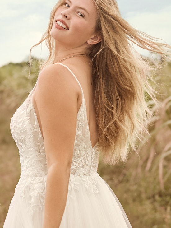 Rebecca Ingram Holly Simple Boho A-line Bridal Gown 21RK389 Alt4
