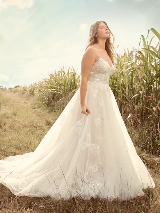 Rebecca Ingram Irene Floral Sweetheart A-line Wedding Dress 21RN398 Alt5