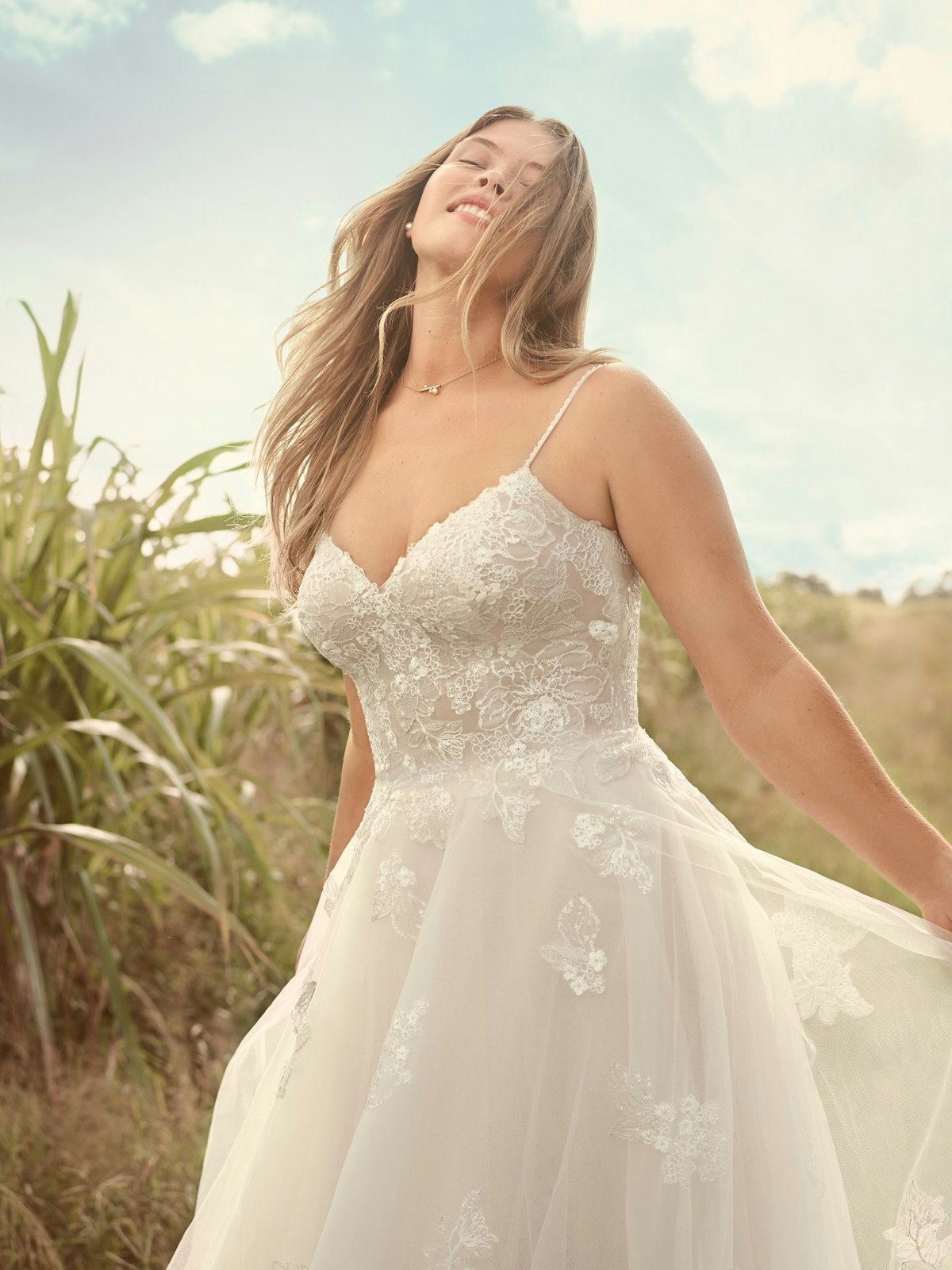 Rebecca Ingram Irene Floral Sweetheart A-line Wedding Dress 21RN398 Main