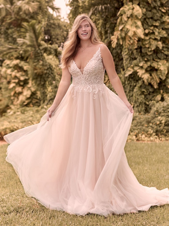 Rebecca Ingram Judy Affordable Lace A-line Bridal Dress 21RK361 Alt1