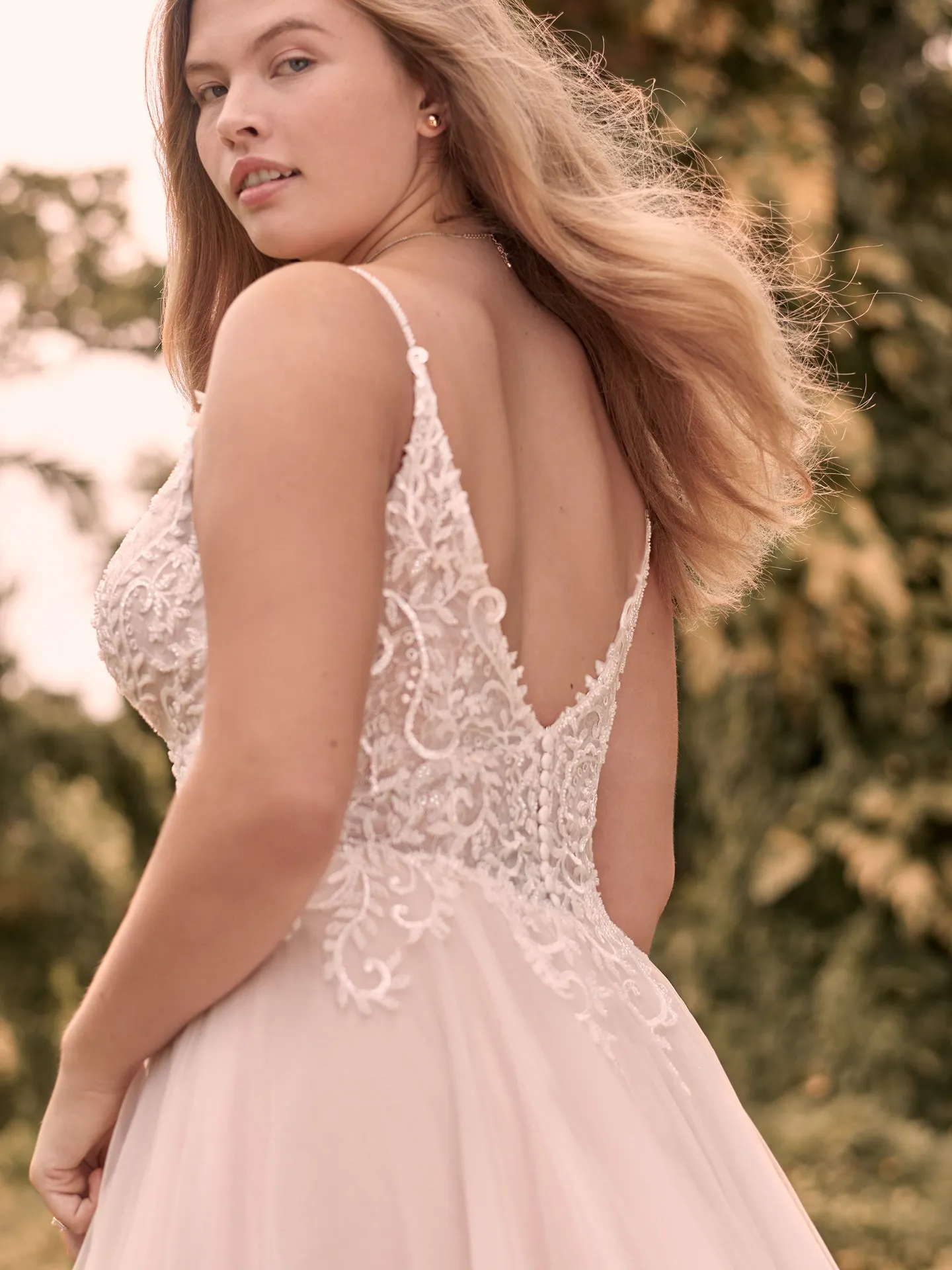 Rebecca Ingram Judy Affordable Lace A-line Bridal Dress 21RK361 Alt3