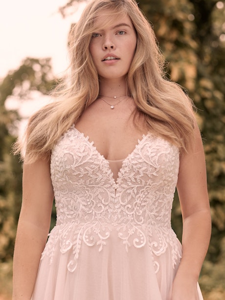 Rebecca Ingram Judy Affordable Lace A-line Bridal Dress 21RK361 Main