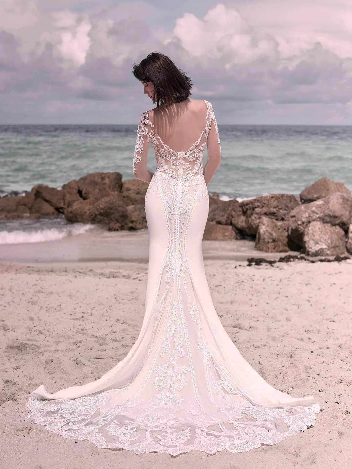 Sottero and Midgley Cambridge Dawn Elegant Sleeved Wedding Dress 21SW340 Alt5