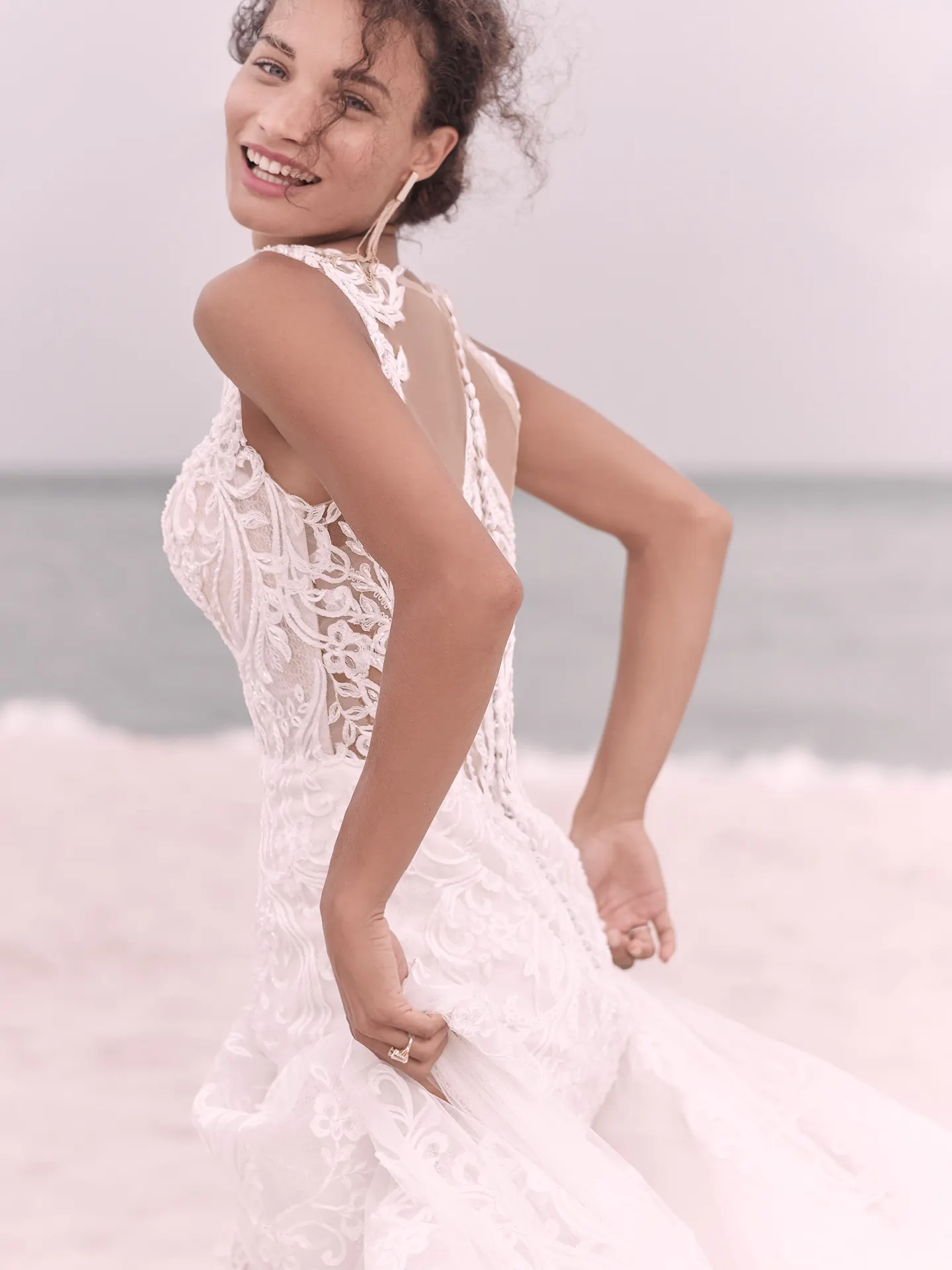 Sottero and Midgley Hamilton Elegant Lace Sheath Bridal Dress 21SS355 Alt3