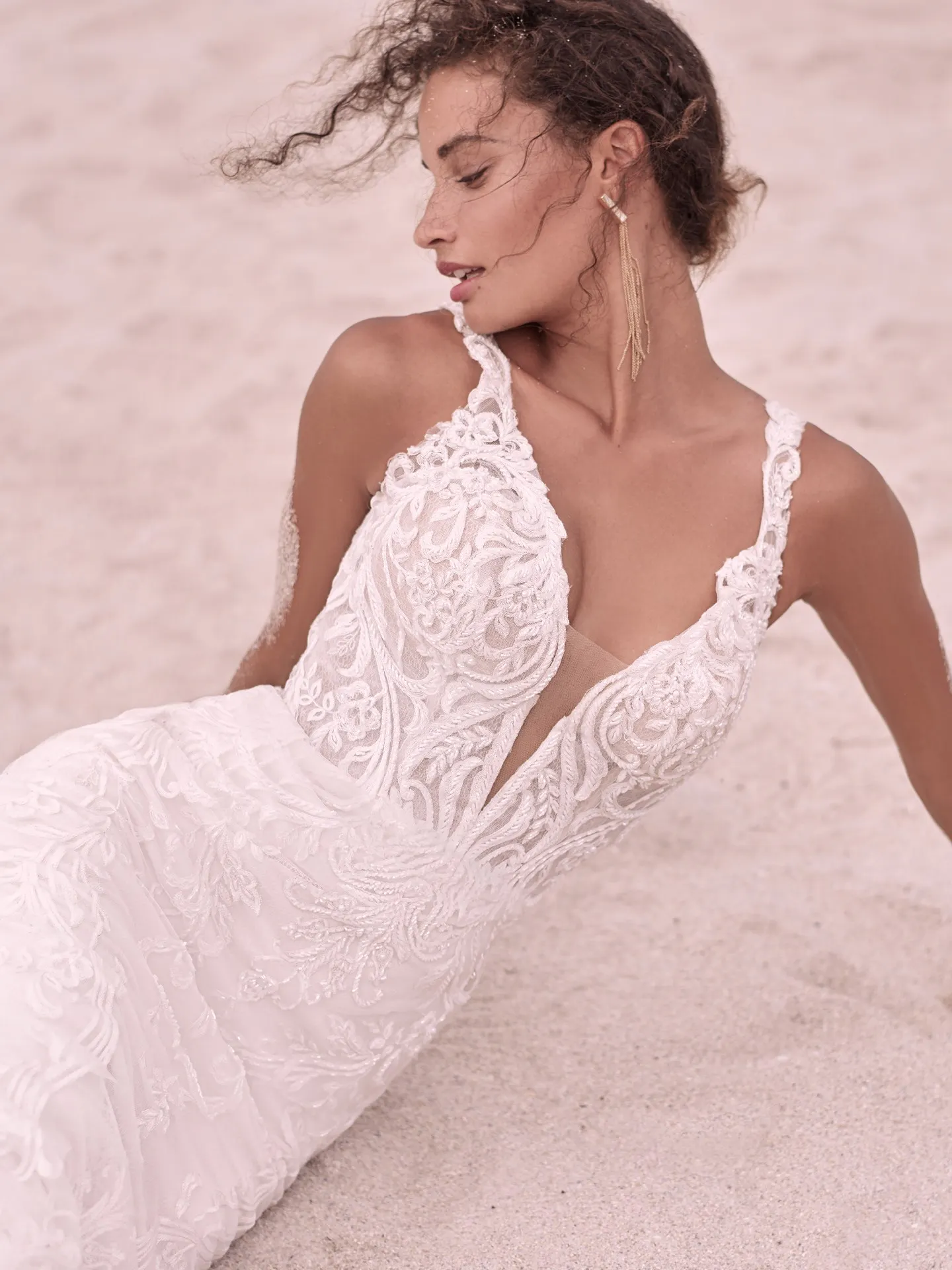 Sottero and Midgley Hamilton Elegant Lace Sheath Bridal Dress 21SS355 Alt9