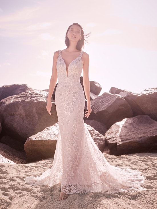 Sottero and Midgley Hamilton Lynette Elegant Plus-Size Sheath Wedding Dress 21SS355B Alt4