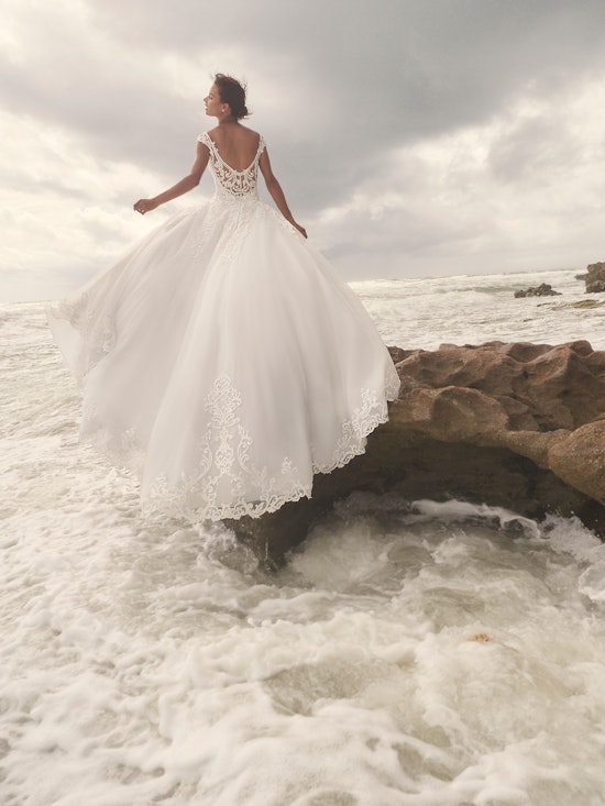 Sottero and Midgley Jada Sophisticated Sheath Wedding Dress with Detachable Overskirt 21SC405 Alt2