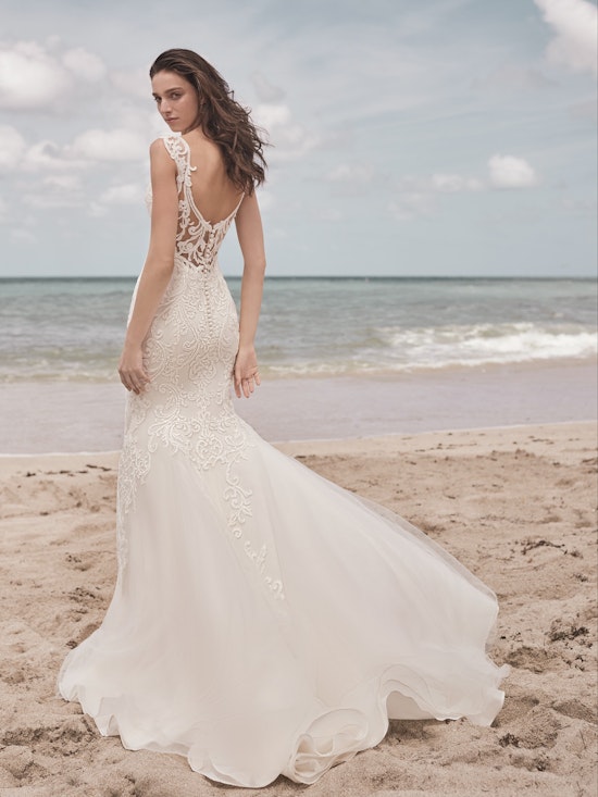 Sottero and Midgley Jada Sophisticated Sheath Wedding Dress with Detachable Overskirt 21SC405 Alt5