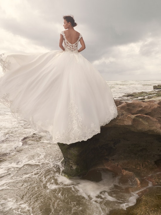 Sottero and Midgley Jada Sophisticated Sheath Wedding Dress with Detachable Overskirt 21SC405 Alt7