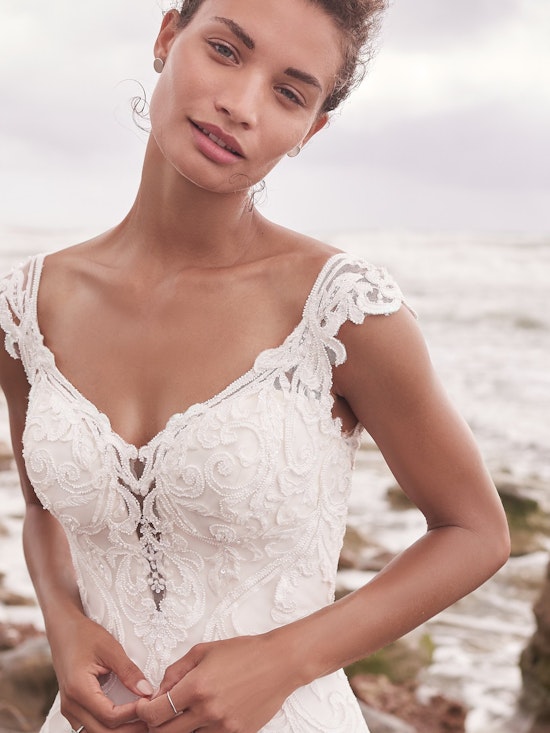 Sottero and Midgley Jada Sophisticated Sheath Wedding Dress with Detachable Overskirt 21SC405 Alt8
