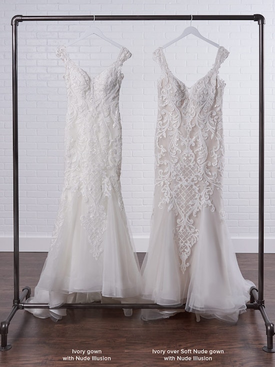 Sottero and Midgley Jada Sophisticated Sheath Wedding Dress with Detachable Overskirt 21SC405 Color3