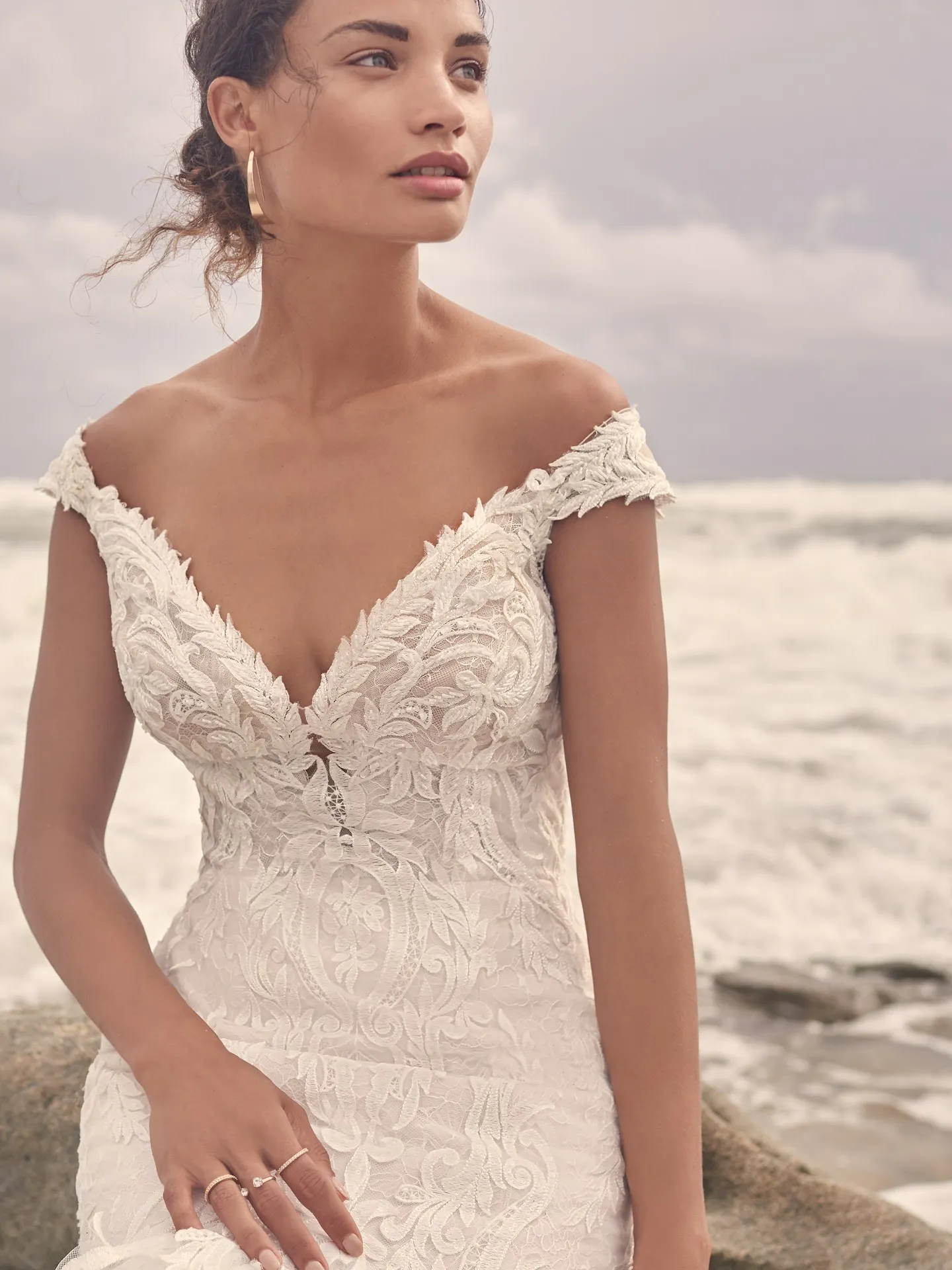 Sottero and Midgley Joss Romantic Cap-Sleeve Mermaid Wedding Dress 21SC376 Alt1