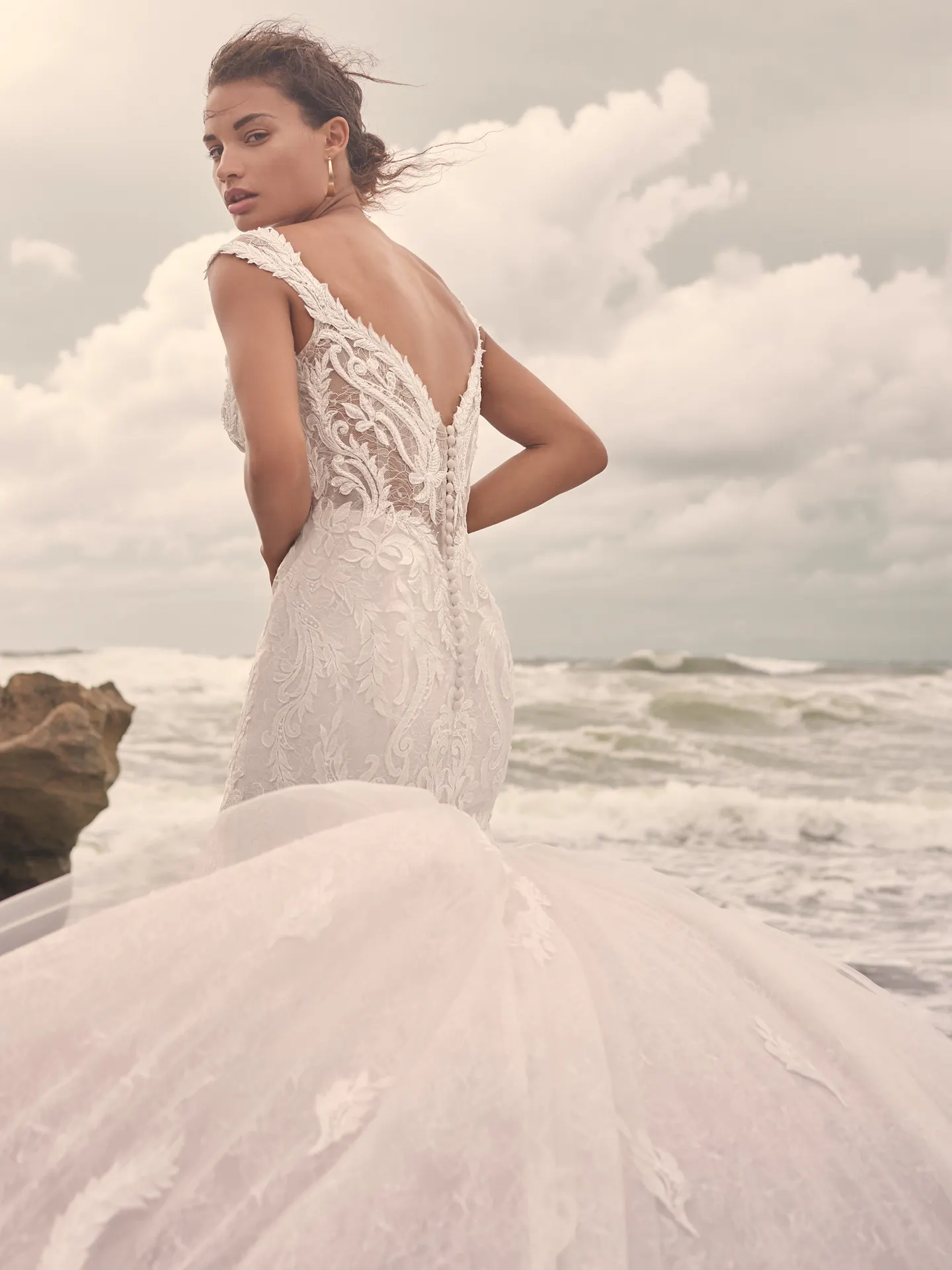 Sottero and Midgley Joss Romantic Cap-Sleeve Mermaid Wedding Dress 21SC376 Alt4