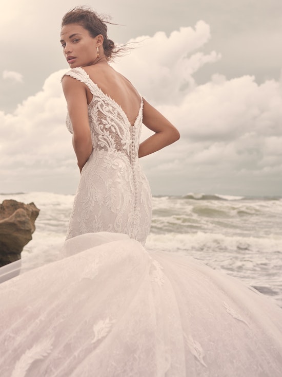 Sottero and Midgley Joss Romantic Cap-Sleeve Mermaid Wedding Dress 21SC376 Alt4
