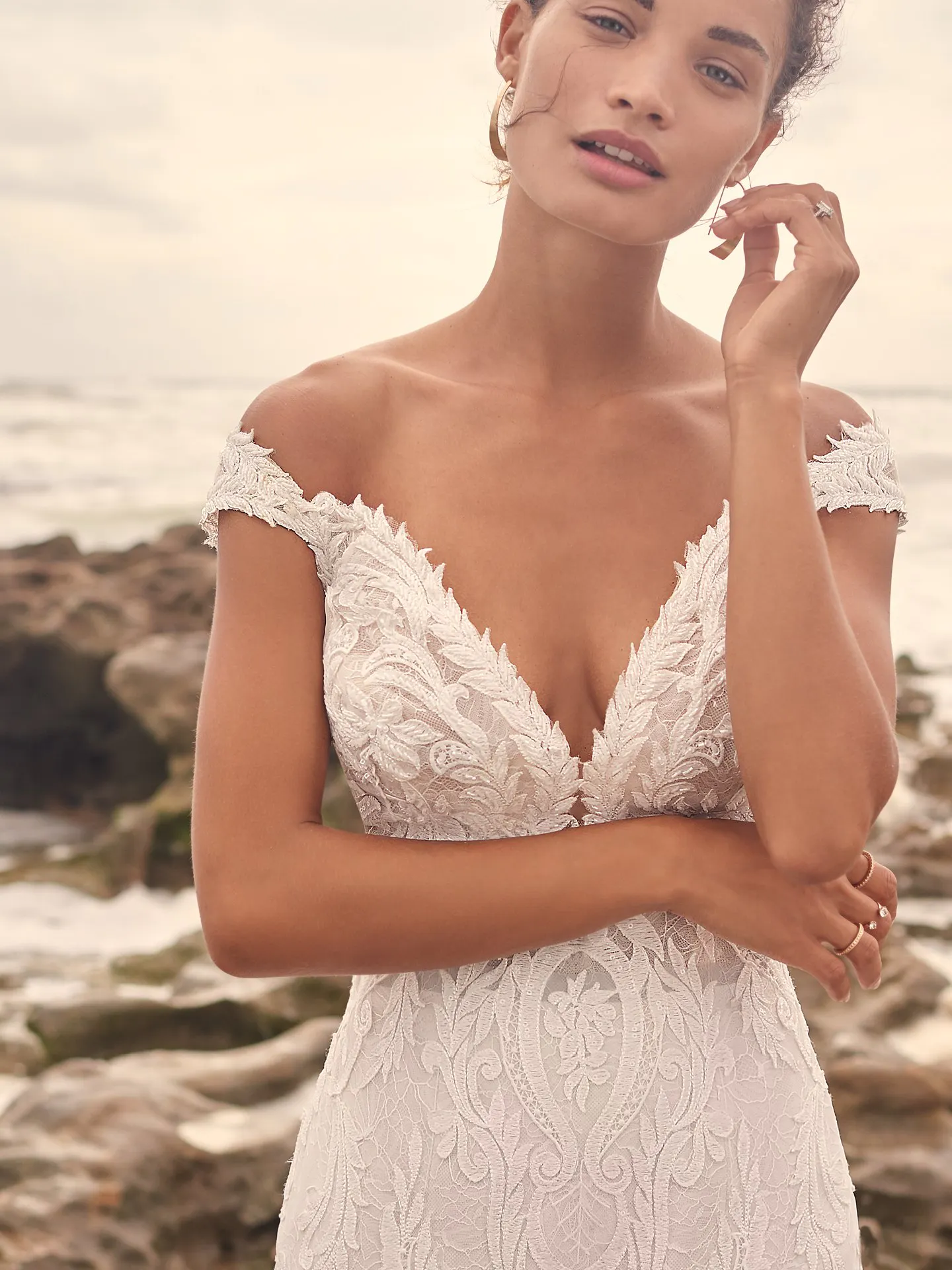 Sottero and Midgley Joss Romantic Cap-Sleeve Mermaid Wedding Dress 21SC376 Alt5