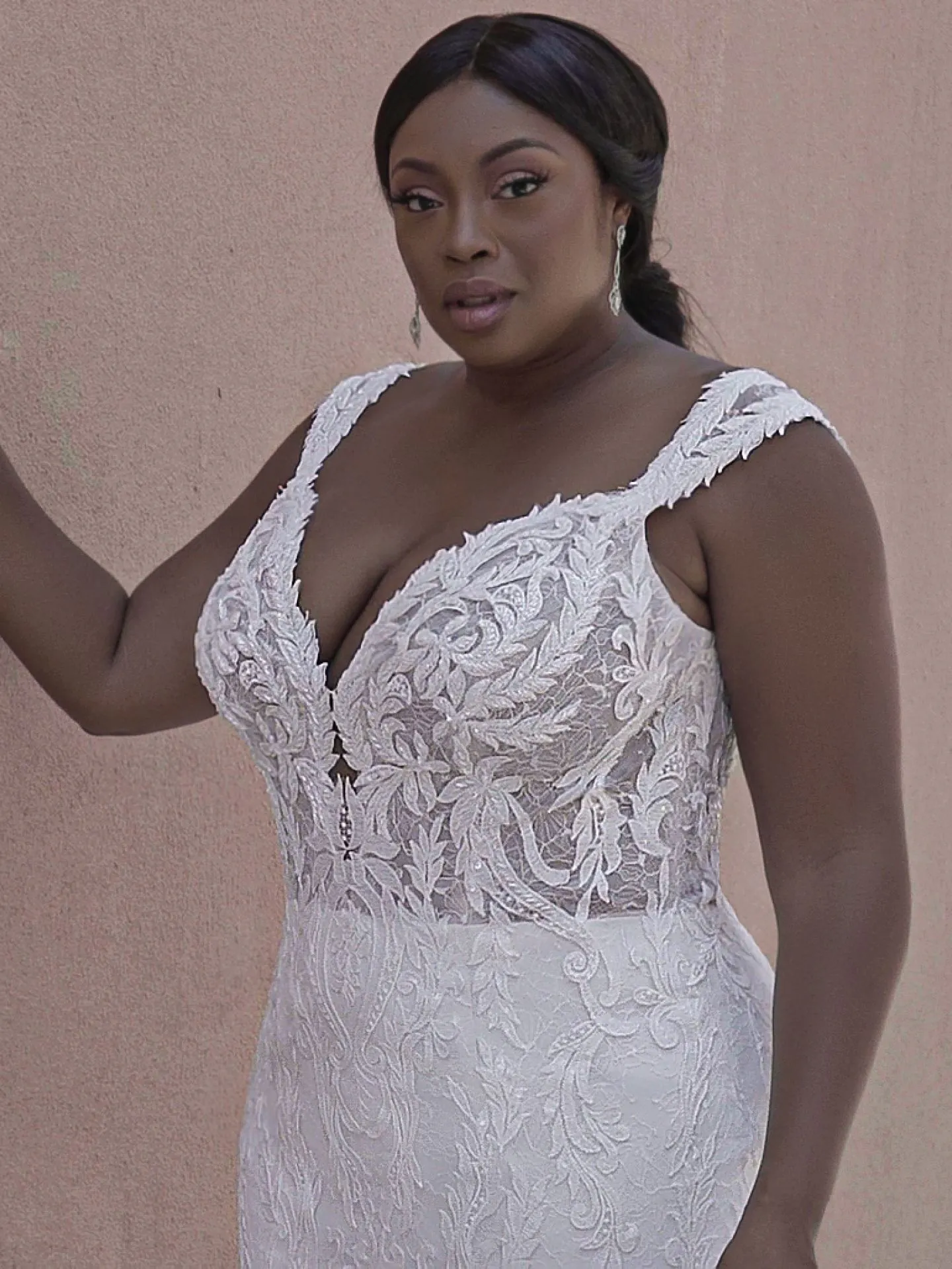 Sottero and Midgley Joss Romantic Cap-Sleeve Mermaid Wedding Dress 21SC376 Curve-Alt7