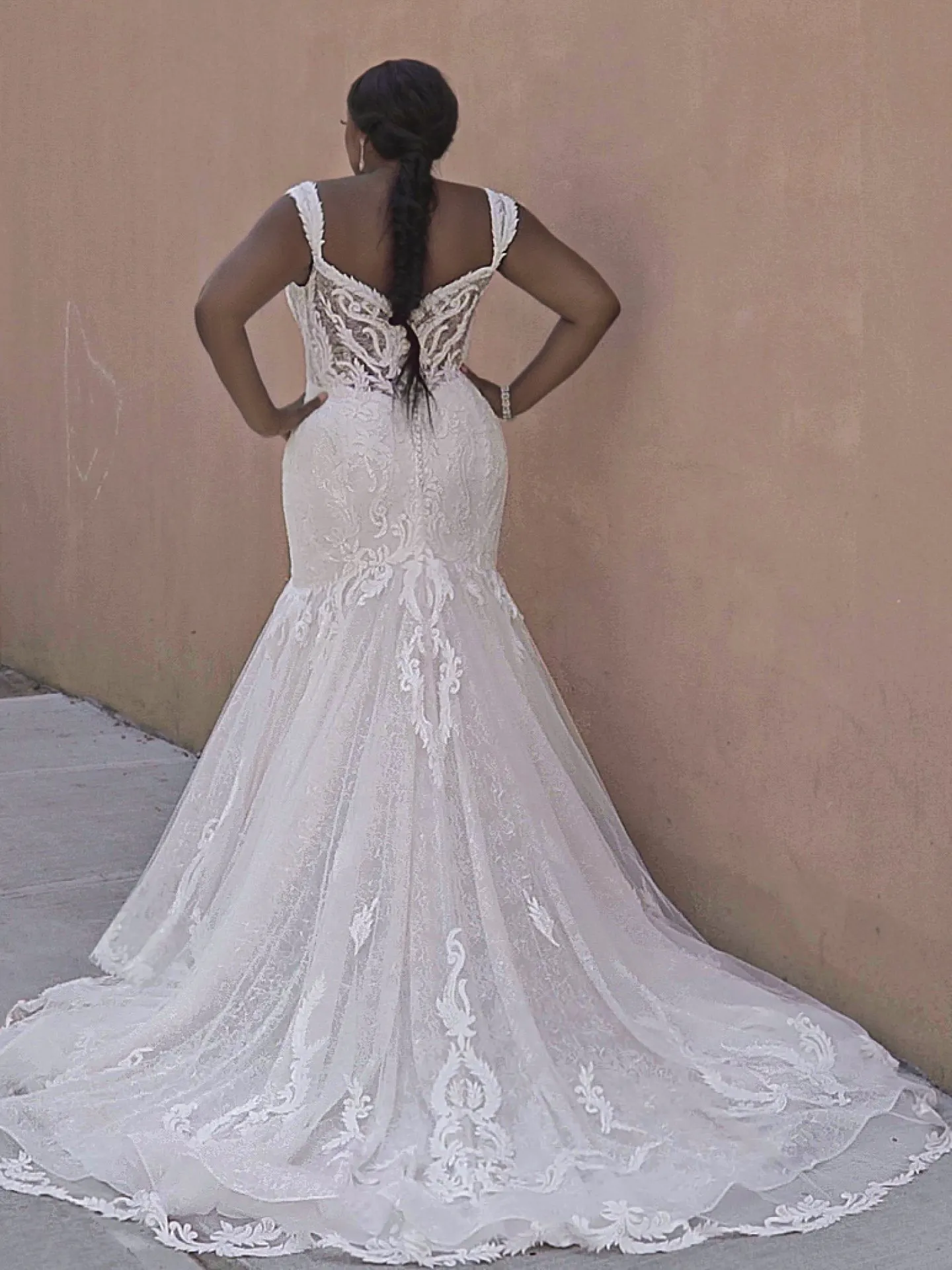 Sottero and Midgley Joss Romantic Cap-Sleeve Mermaid Wedding Dress 21SC376 Curve-Alt8