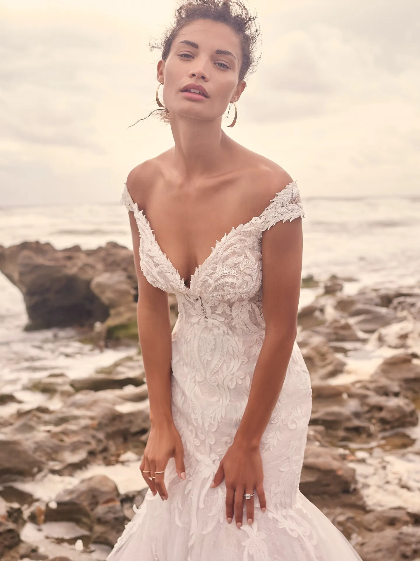 Sottero and Midgley Joss Romantic Cap-Sleeve Mermaid Wedding Dress 21SC376 Main