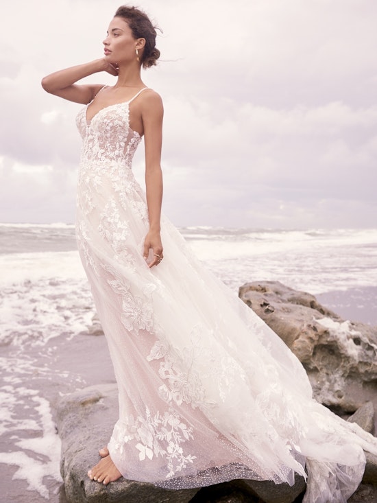 Sottero and Midgley Marlow Romantic Keyhole Back Wedding Dress  21SC429 Alt2